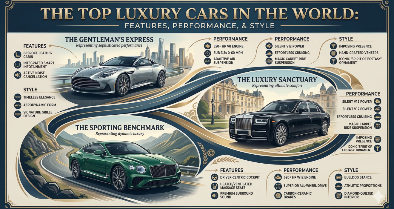 Top Luxury Cars in the World: Features, Performance, and Style