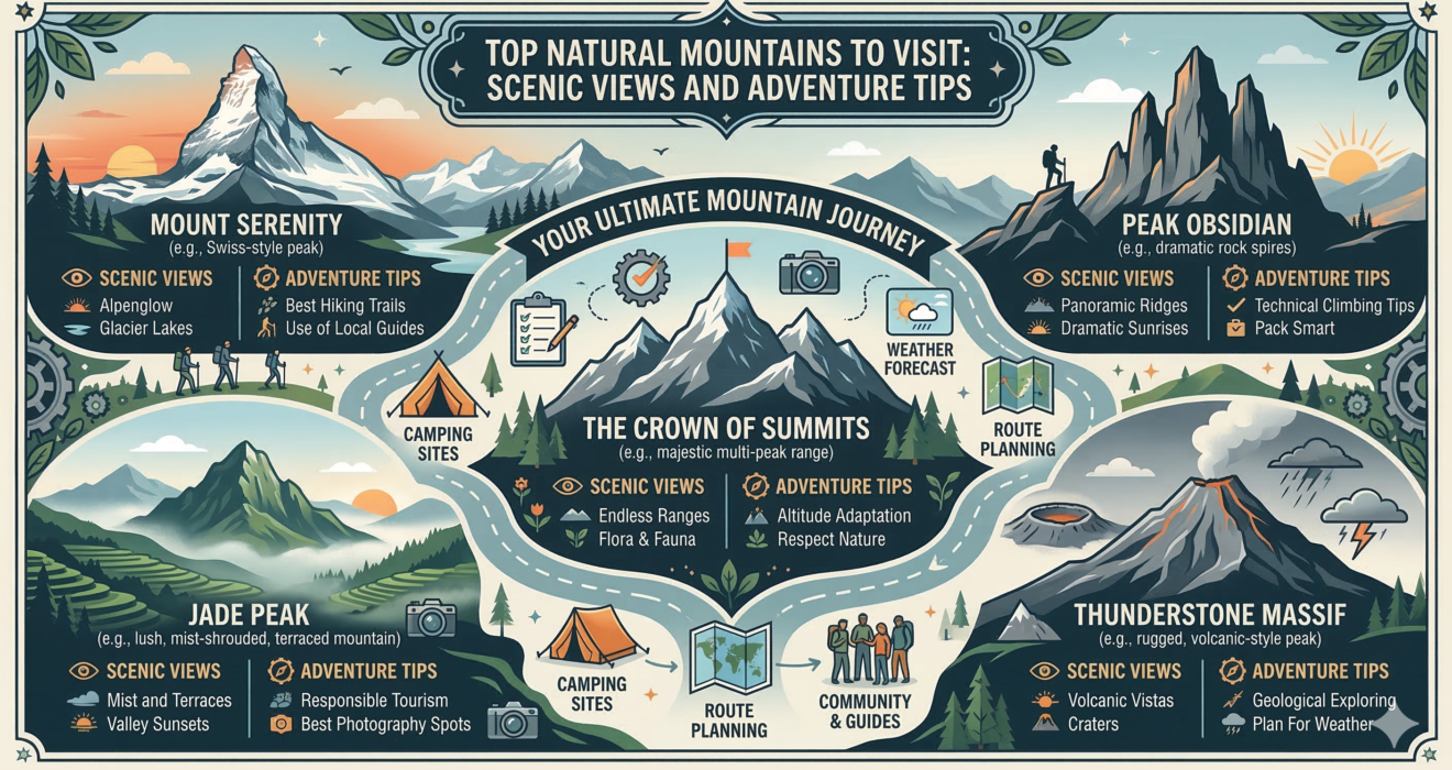 Top Natural Mountains to Visit: Scenic Views and Adventure Tips