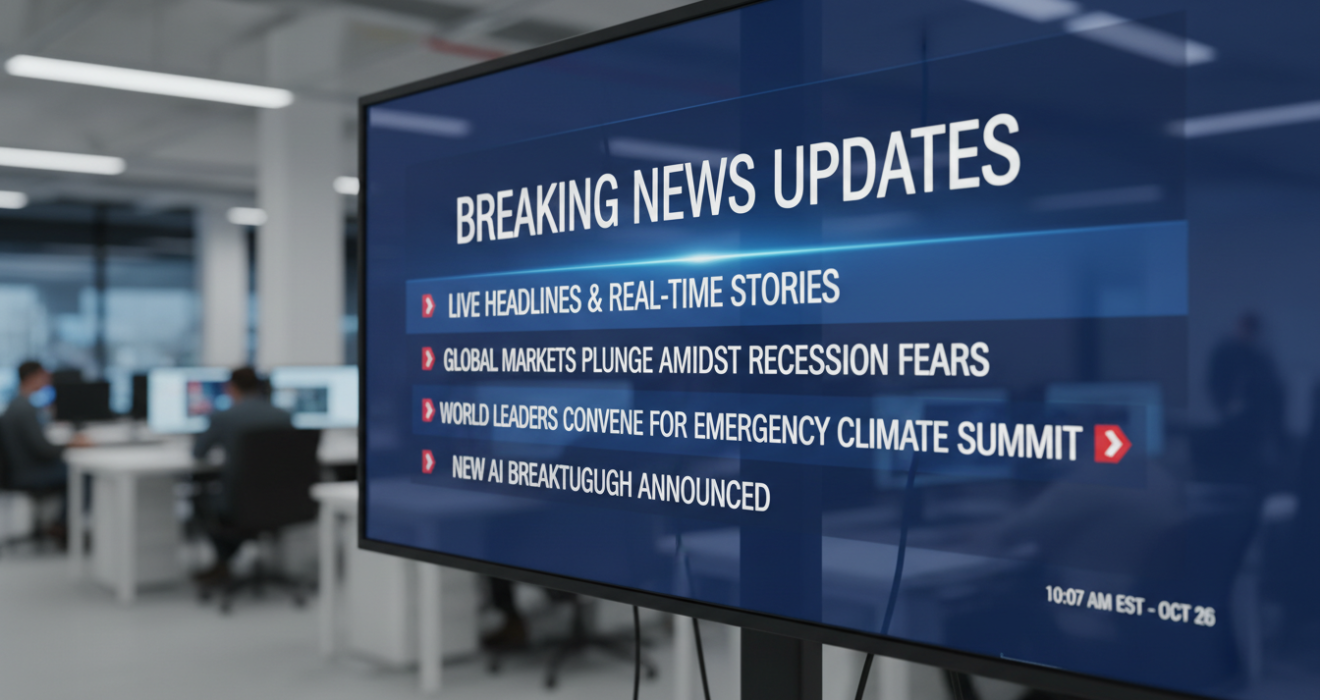 Breaking News Updates: The Latest Headlines and Live Stories You Need to Know